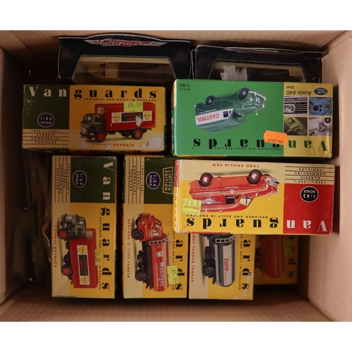 144 - LLEDO 'VANGUARD' CARS AND TRUCKS. x16 1:64,  x3 1:43, x4 'Days Gone Vanguards' 50s and 60s boxed car... 