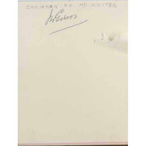 17 - AUTOGRAPH BOOKS 1930s-1940s INCLUDING MANCHESTER UNITED Bolton Wanderers and celebrities. Manchester... 