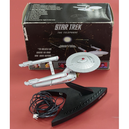 182 - STAR TREK TELEPHONE. Untested but appears complete. Boxed. Lot 182 [a]