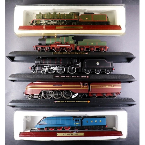 183 - STATIC MODEL TRAINS. A collection of 27 trains. Includes Flying Scotsman, Evening Star and King Clas... 