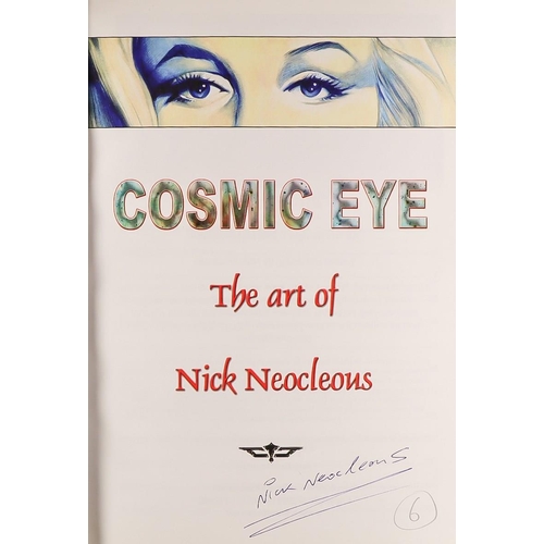 19 - BOOK - COSMIC EYE: THE ART OF NICK NEOCLEONS signed by artist. Includes Dr Who, Lord of the Rings an... 