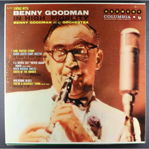 211 - VINYL RECORDS - BENNY GOODMAN. A selection of 33 rpm albums including 'Benny Rides Again', 'BG 1938'... 