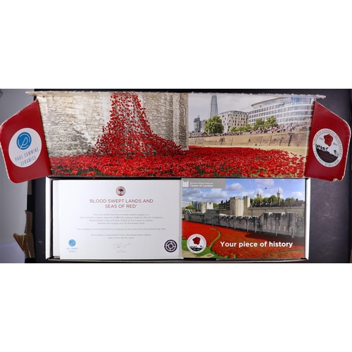 223 - WWI - TOWER OF LONDON POPPY BY PAUL CUMMINS. One of the original poppies made for the art installati... 