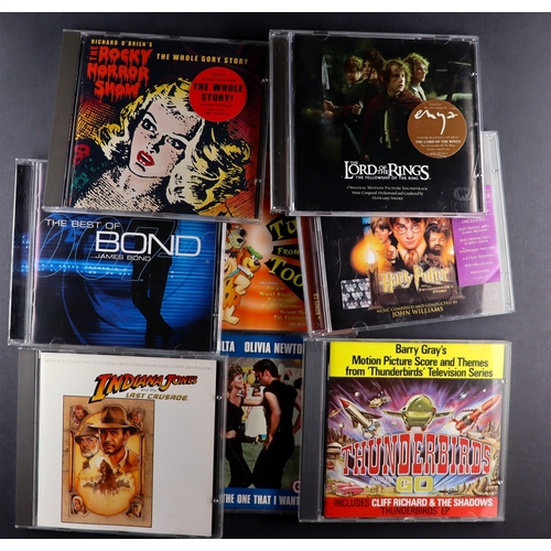 30 - CDs - TV AND FILM RELATED. Includes Dr Who, Thunderbirds, James Bond, Harry Potter, Rocky Horror and... 