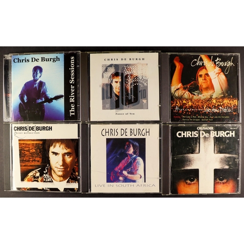 35 - CHRIS DE BURGH COLLECTABLES. Includes approximately 95 CDs (with some promotional), 3 DVDs, a casset... 