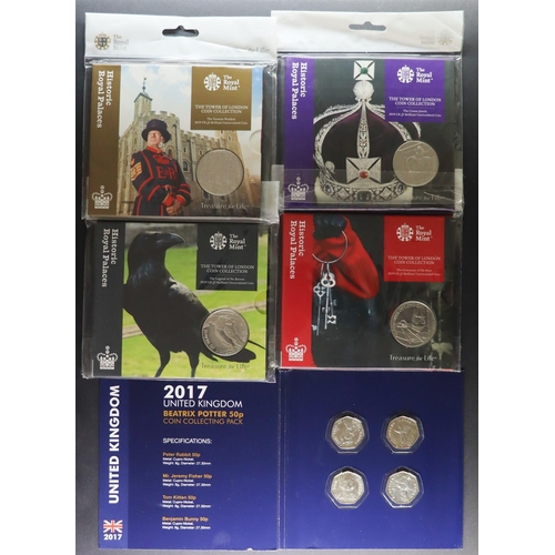 37 - COIN COLLECTION.  Includes 'The Great British Coin Hunt' complete collector albums for 50p - includi... 