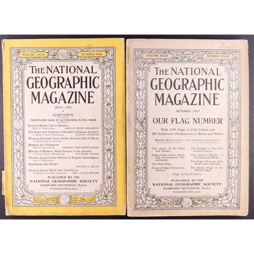 4 - 1917 - 1962 NATIONAL GEOGRAPHIC MAGAZINES. Includes 1917 #4, 1934 July and May, 1939 June, 1942 Sept... 