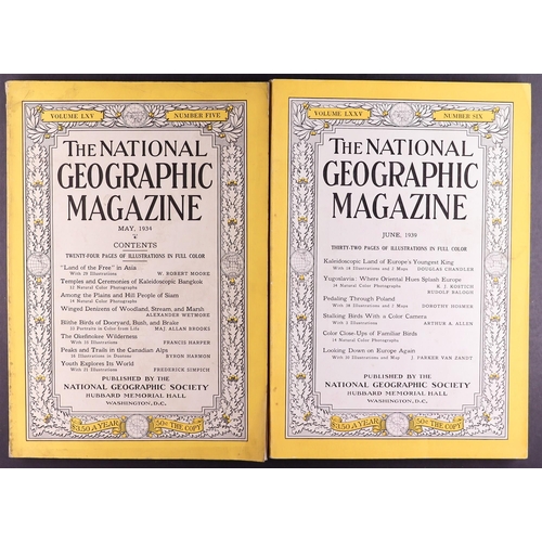 4 - 1917 - 1962 NATIONAL GEOGRAPHIC MAGAZINES. Includes 1917 #4, 1934 July and May, 1939 June, 1942 Sept... 