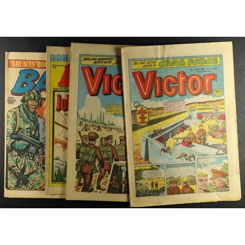 44 - COMICS - BATTLE AND VICTOR. Approximately 150 Battle/Battle Action Force issues from 1980-1985 and x... 