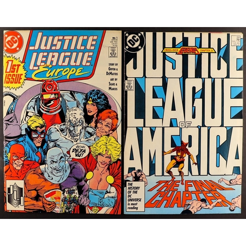 75 - DC COMICS - JUSTICE LEAGUE AMERICA / EUROPE / INTERNATIONAL. Includes 1972-1987 (98, folds, 110 writ... 