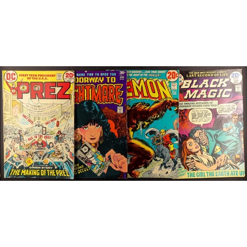 90 - DC COMICS - BRONZE AGE RANGE. Includes 1973 'The Demon' (5, 6, 10, 15), 1973-74 'Prez' (1-4), 1974 '... 