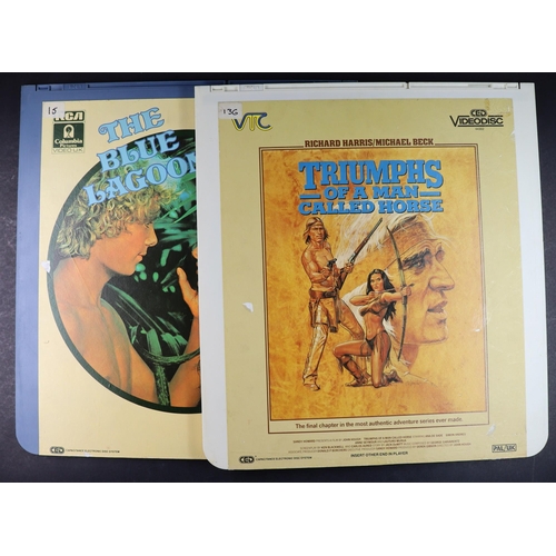 33 - CED VIDEODISCS - SELECTION. Includes, Goldfinger, The Last Tycoon, Tarzan, Westworld, Blue Lagoon, P... 