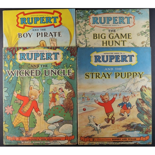 172 - RUPERT ANNUALS 1950s ONWARDS and some other Rupert related material. Some duplication. Condition var... 