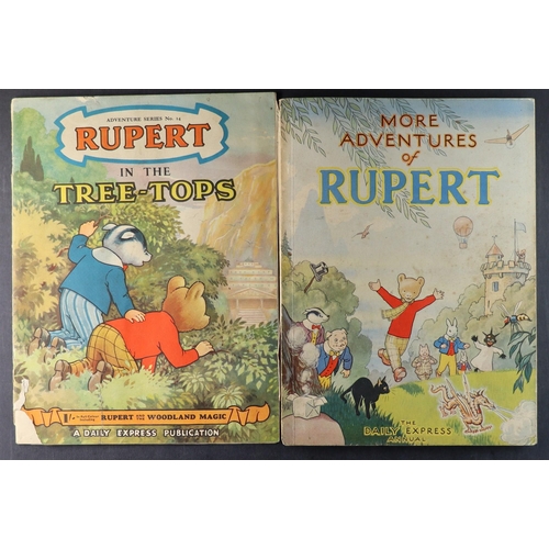 172 - RUPERT ANNUALS 1950s ONWARDS and some other Rupert related material. Some duplication. Condition var... 