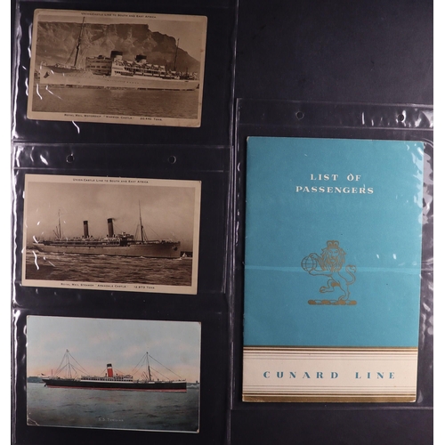 175 - SHIPS PICTURE POSTCARDS 1900's-1950's unused & used, showing mostly various Ocean Liners, plus 1953 ... 