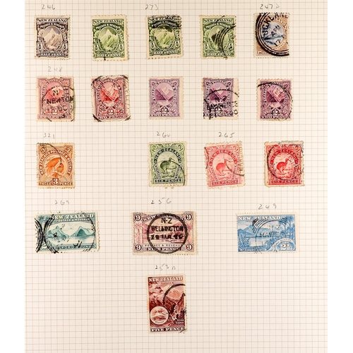 1014 - NEW ZEALAND 1860's - 2000's COLLECTION of chiefly used stamps in a well-filled album, some perforate... 