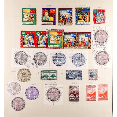 1014 - NEW ZEALAND 1860's - 2000's COLLECTION of chiefly used stamps in a well-filled album, some perforate... 