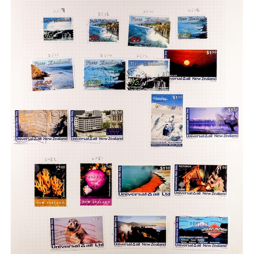 1014 - NEW ZEALAND 1860's - 2000's COLLECTION of chiefly used stamps in a well-filled album, some perforate... 