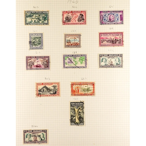 1014 - NEW ZEALAND 1860's - 2000's COLLECTION of chiefly used stamps in a well-filled album, some perforate... 