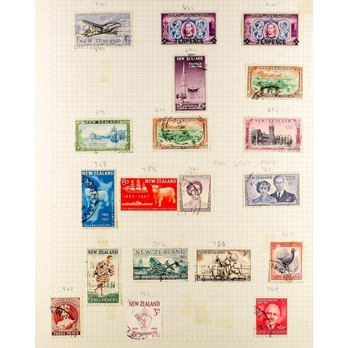 1014 - NEW ZEALAND 1860's - 2000's COLLECTION of chiefly used stamps in a well-filled album, some perforate... 