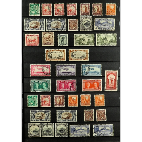 1027 - NEW ZEALAND 1912 - 1936 USED COLLECTION on protective pages that includes, many sets incl 1931 'Smil... 