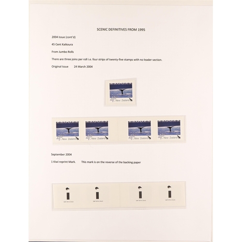 1038 - NEW ZEALAND 2000 - 2009 NEVER HINGED MINT COLLECTION with many additional items, in 3 albums, basic ... 