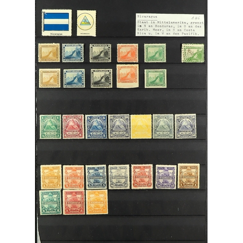 1044 - NICARAGUA 1869 - 1971 COLLECTION of chiefly mint stamps, sets, miniature sheets in 2 stock books inc... 