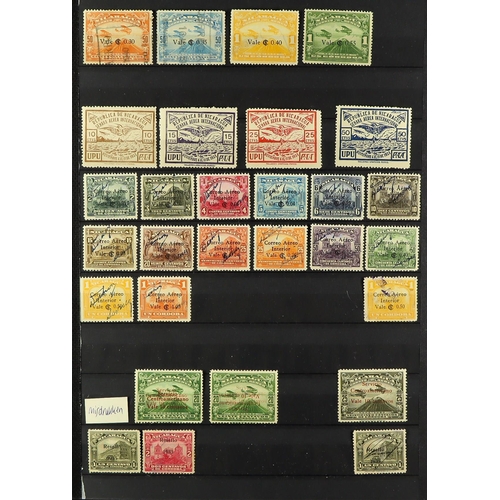 1044 - NICARAGUA 1869 - 1971 COLLECTION of chiefly mint stamps, sets, miniature sheets in 2 stock books inc... 