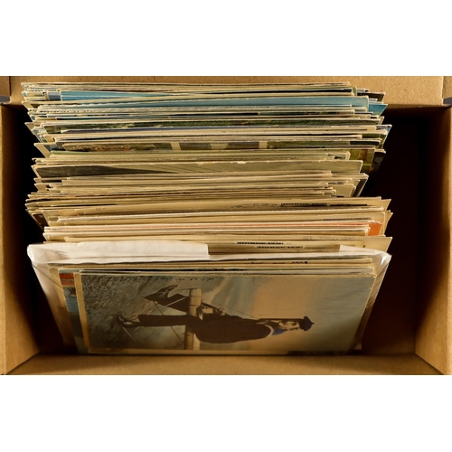 1067 - NORWAY 1880's - 1970's USED POST CARDS in a small box contains 75+ postal stationery cards (many upr... 