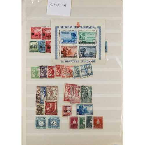 110 - 2 CARTONS WITH INTERESTING CONTENTS from an advanced collectors estate, loose stamps in tubs and sim... 