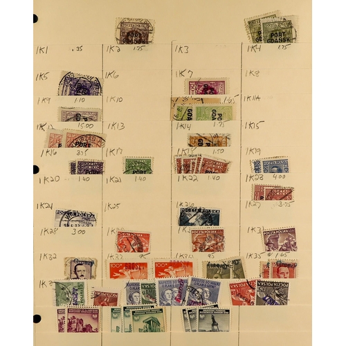 1104 - POLAND 1918 - 2000's USED / STOCK ACCUMULATION IN BOX on manilla stock pages, note extensive postage... 