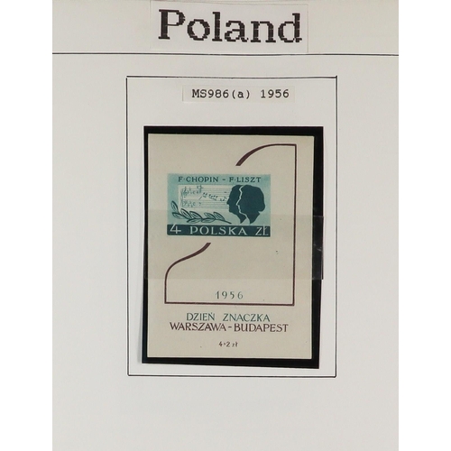 1105 - POLAND CARTON, COLLECTORS ESTATE. A box with 5 albums & 1 stock book, comprehensive from 1918 onward... 