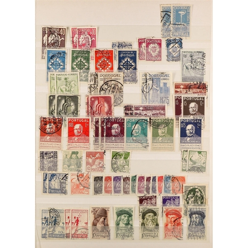 1109 - PORTUGAL 1853 - 1973 USED COLLECTION on protective pages, includes the 1862-64 imperf range to 100r ... 