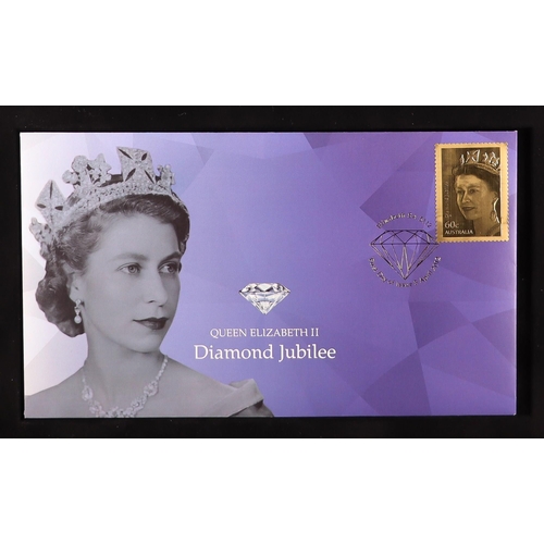 111 - 2012 DIAMOND JUBILEE OF QUEEN ELIZABETH II WORLD COLLECTION in six volumes, includes never hinged mi... 