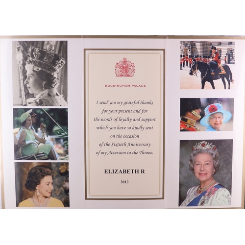 111 - 2012 DIAMOND JUBILEE OF QUEEN ELIZABETH II WORLD COLLECTION in six volumes, includes never hinged mi... 