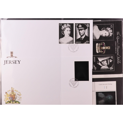 111 - 2012 DIAMOND JUBILEE OF QUEEN ELIZABETH II WORLD COLLECTION in six volumes, includes never hinged mi... 