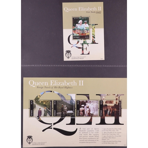 111 - 2012 DIAMOND JUBILEE OF QUEEN ELIZABETH II WORLD COLLECTION in six volumes, includes never hinged mi... 