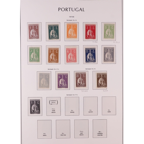 1113 - PORTUGAL 1910-1924 MINT COLLECTION on hingeless pages, some are never hinged. Includes 1910 King set... 