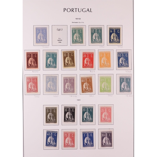 1113 - PORTUGAL 1910-1924 MINT COLLECTION on hingeless pages, some are never hinged. Includes 1910 King set... 