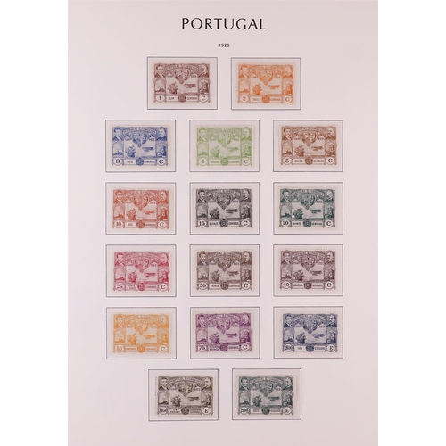 1113 - PORTUGAL 1910-1924 MINT COLLECTION on hingeless pages, some are never hinged. Includes 1910 King set... 