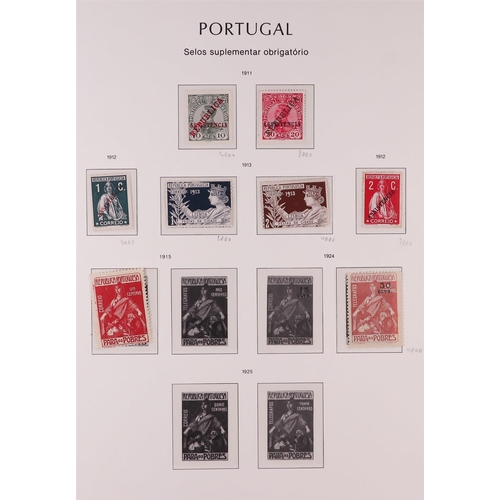 1113 - PORTUGAL 1910-1924 MINT COLLECTION on hingeless pages, some are never hinged. Includes 1910 King set... 