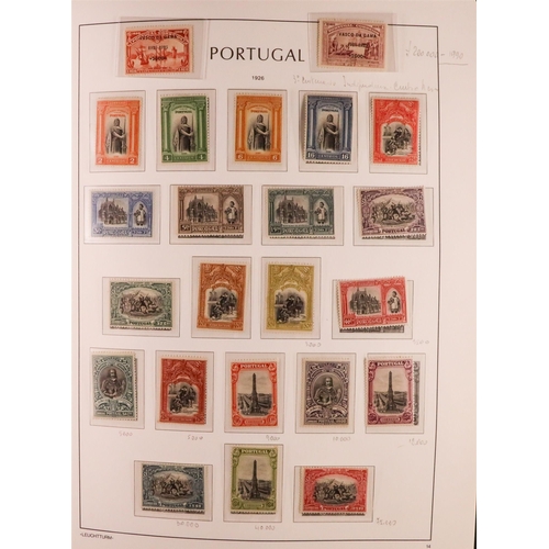 1114 - PORTUGAL 1924-2006 COMPREHENSIVE NEVER HINGED MINT COLLECTION in three hingeless Lighthouse albums, ... 