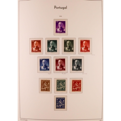 1114 - PORTUGAL 1924-2006 COMPREHENSIVE NEVER HINGED MINT COLLECTION in three hingeless Lighthouse albums, ... 