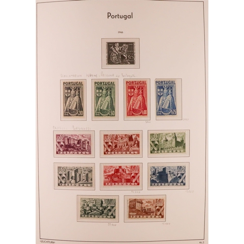 1114 - PORTUGAL 1924-2006 COMPREHENSIVE NEVER HINGED MINT COLLECTION in three hingeless Lighthouse albums, ... 