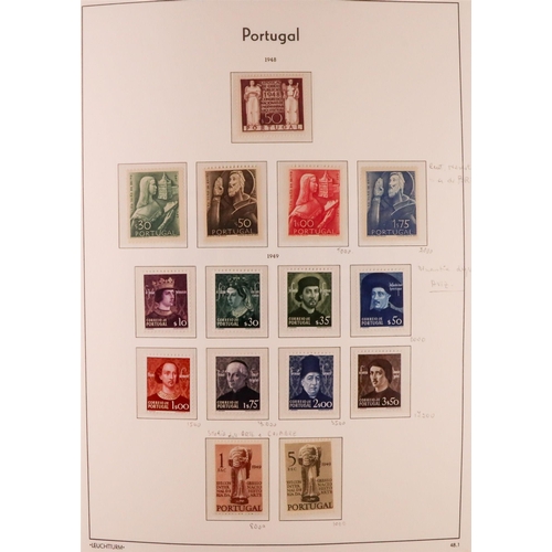 1114 - PORTUGAL 1924-2006 COMPREHENSIVE NEVER HINGED MINT COLLECTION in three hingeless Lighthouse albums, ... 