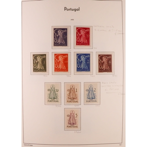 1114 - PORTUGAL 1924-2006 COMPREHENSIVE NEVER HINGED MINT COLLECTION in three hingeless Lighthouse albums, ... 