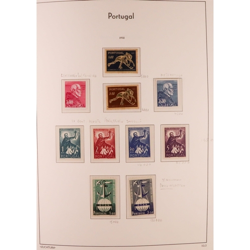 1114 - PORTUGAL 1924-2006 COMPREHENSIVE NEVER HINGED MINT COLLECTION in three hingeless Lighthouse albums, ... 