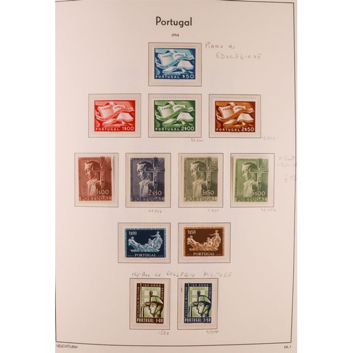 1114 - PORTUGAL 1924-2006 COMPREHENSIVE NEVER HINGED MINT COLLECTION in three hingeless Lighthouse albums, ... 