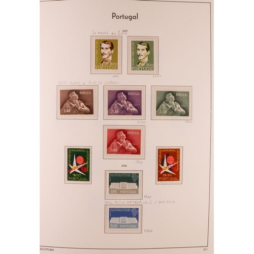 1114 - PORTUGAL 1924-2006 COMPREHENSIVE NEVER HINGED MINT COLLECTION in three hingeless Lighthouse albums, ... 