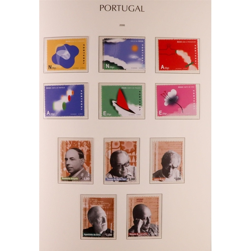 1114 - PORTUGAL 1924-2006 COMPREHENSIVE NEVER HINGED MINT COLLECTION in three hingeless Lighthouse albums, ... 